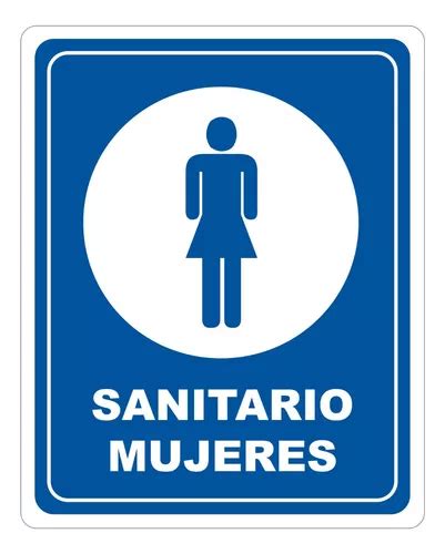 Señalamiento Letrero Sanitario Mujeres 20x25 Cm Meses sin interés