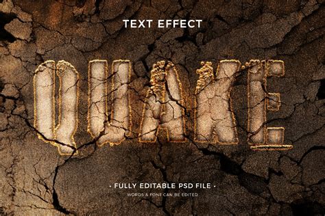 Quake Editable Premium D Psd Text Effect Deeezy