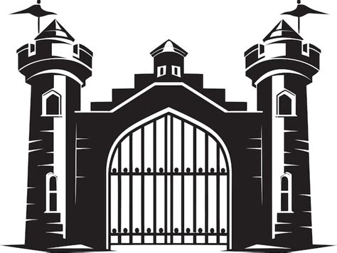 Premium Vector Medievalthreshold Gate Vector Icon Kingdomentrance