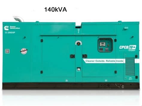 140kva Cpcb Iv Plus Cummins Diesel Generator At ₹ 1254508piece