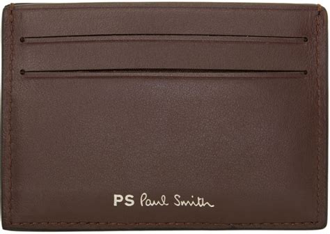 Black Brown Broad Stripe Zebra Card Holder By PS By Paul Smith On Sale