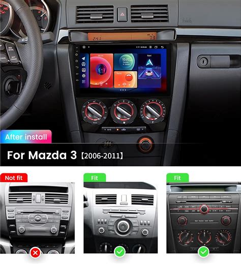 Roadanvi HD 9 Inch Android Car Radio For Mazda 3 2006 2007 2008 2009