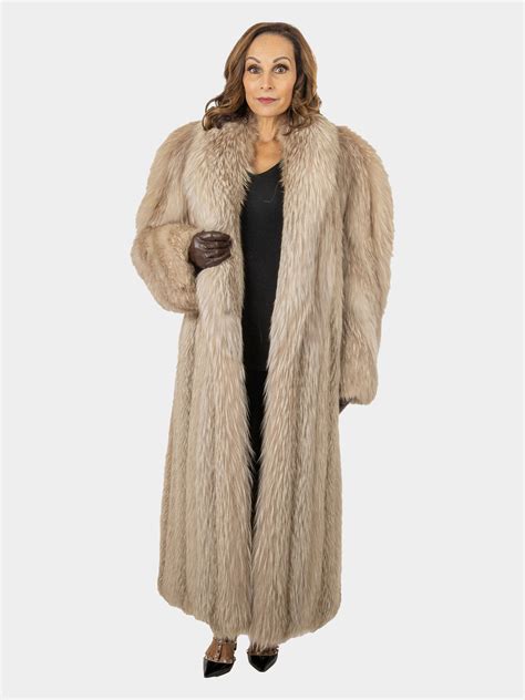 Amber Fox Fur Coat Large Estate Furs