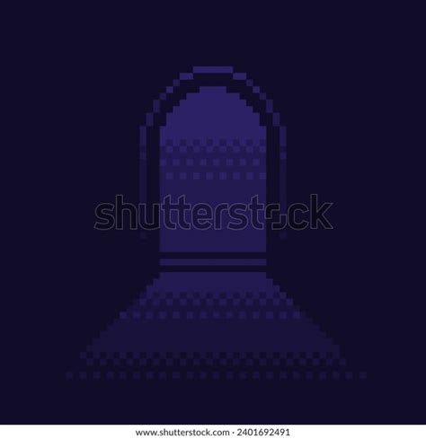 Pixel Art Classic Style Window Glowing Stock Vector (Royalty Free ...