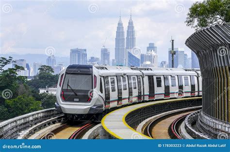 Malaysia Mrt Train For Transportation And Tourism Stock Image Image