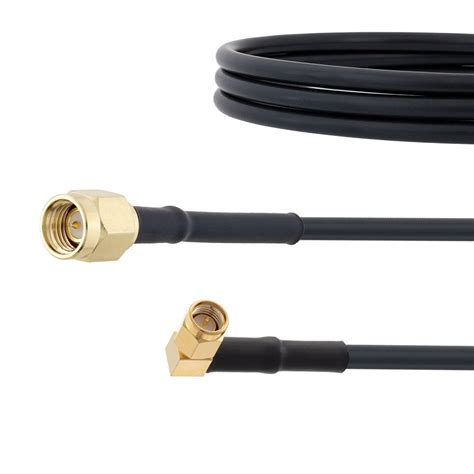 Low Loss SMA Male To RA SMA Male Cable LMR 200 Coax