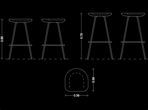 Banqueta Alta En AutoCAD Descargar CAD Gratis 43 88 KB Bibliocad