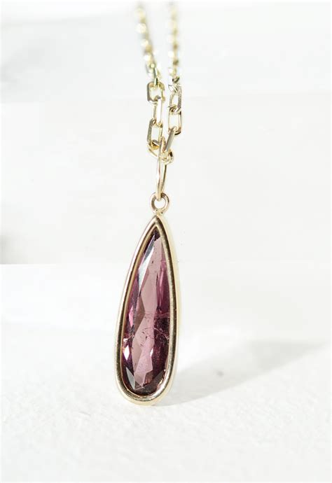 Red Imperial Topaz Pendant Necklace Wendy Nichol