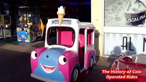 2000s Coin Operated Ice Cream Van Kiddie Ride Hanks Ice Cream Van