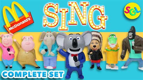 Sing Character Names Movie Sing Mcdonalds Happy Meal Toy Review Full