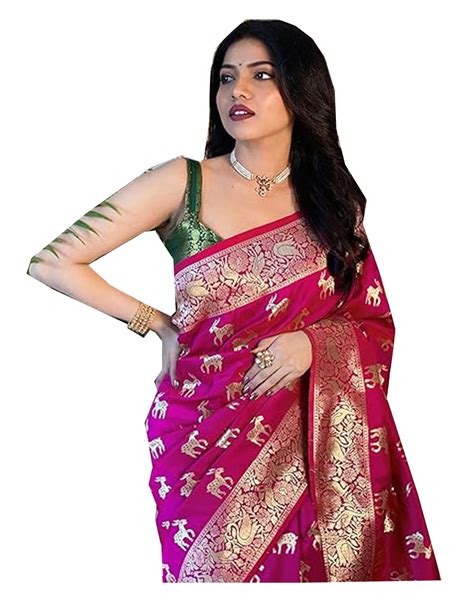 Buy Varkala Silk Women S Kanchipuram Kanjivaram Soft Silk Saree With