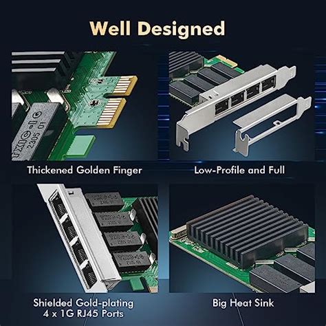 Snapklik Binardat 4 Port Gigabit PCIe Network Adapter