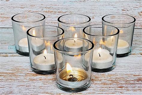 Pure Source India Votive Glass Candles Pack Of 4 Scented Sandalwood Pure Source India