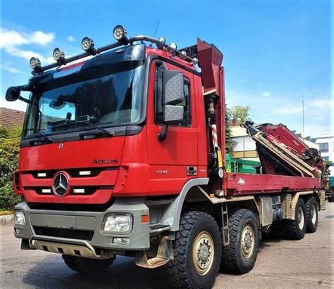 Mercedes Benz Actros 4146 8x8 Hiab 660 Niem Sklep Sanitbud