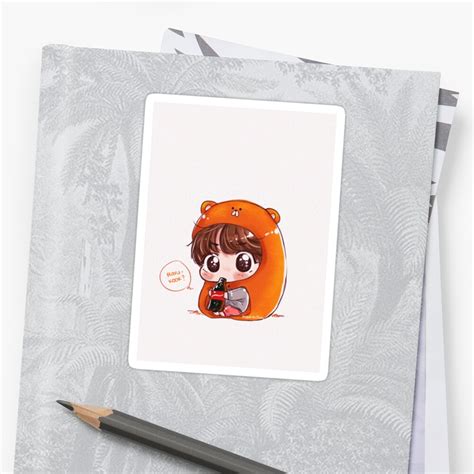 "BTS Chibi" Sticker by kookiechimm | Redbubble