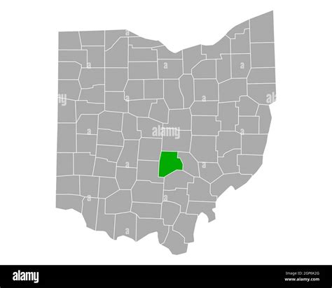 Map of Fairfield in Ohio Stock Photo - Alamy