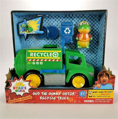 Ryan's World Gus The Gummy Gator Recycle Truck With Figure NEW 30992 ...