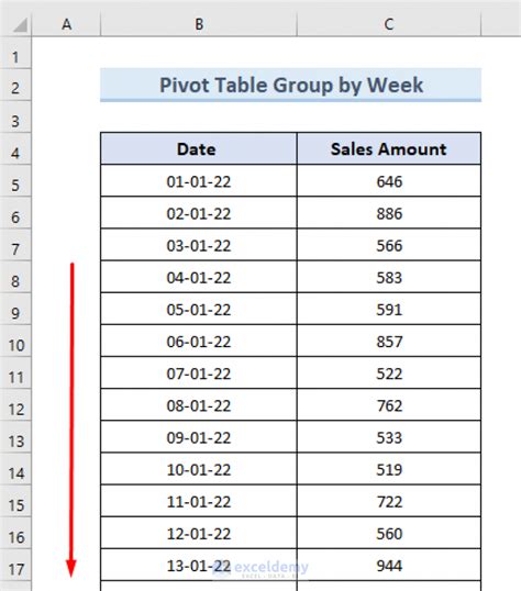 Excel Pivot Table Group By Week 3 Suitable Examples Exceldemy