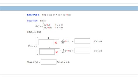 Solved Find F X If F X Ln 9x Since F X {ln 9x