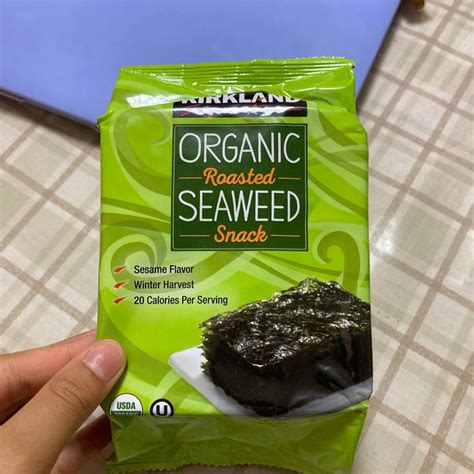 Kirkland Signature Organic Roasted Seaweed Snack Review Abillion