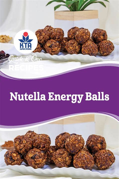 Nutella Energy Balls In 2022 Nutella Nutella Recipes Energy Balls