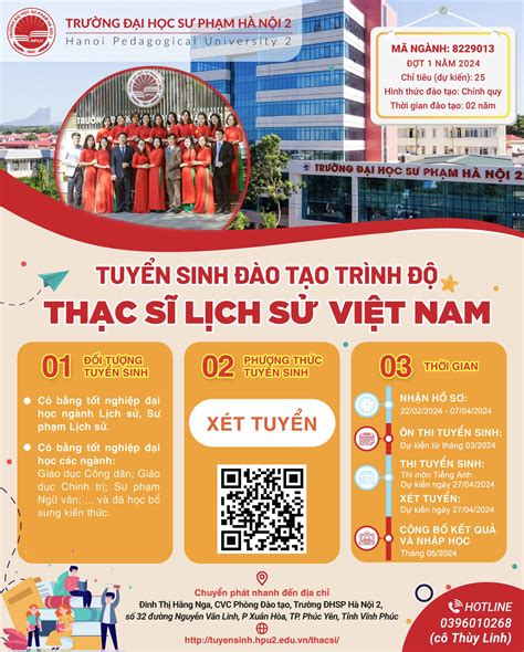 Khoa Lịch Sử tuyển sinh đào tạo trình độ Thạc Sĩ Lịch Sử Việt Nam đợt 1