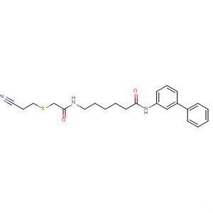 911361 23 4 Hexanamide N 1 1 Biphenyl 3 Yl 6 2 Cyanoethyl Thio