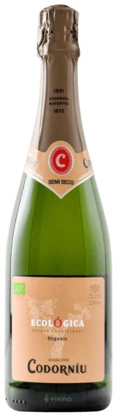 N V Codorníu Ecologica Cava Semi Seco Vivino US