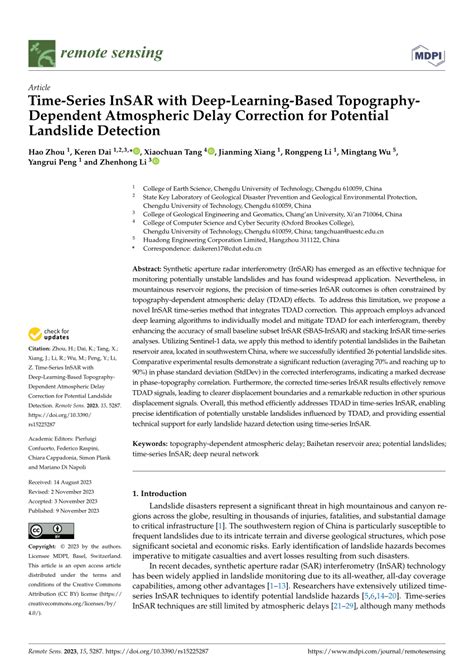 Pdf Time Series Insar With Deep Learning Based Topography Dependent