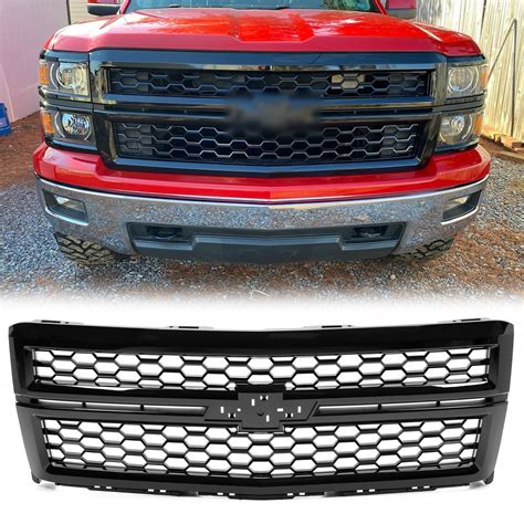 Kojem Front Bumper Hood Mesh Grille Grill For Chevrolet