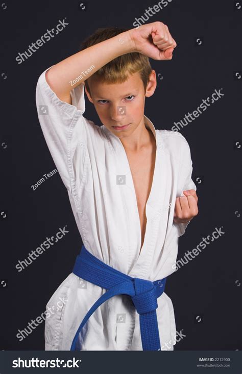 Child Karate Gee Black Background Stock Photo 2212900 Shutterstock