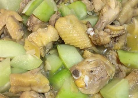 Stew Sayote con Chicken Recipe by Emie - Cookpad