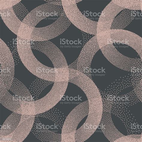 Trendy Seamless Pattern Stippled Circles Texture Vector Retro Colors