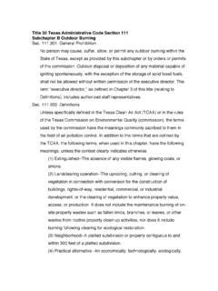 Title 30 Texas Administrative Code Section 111 Title 30 Texas