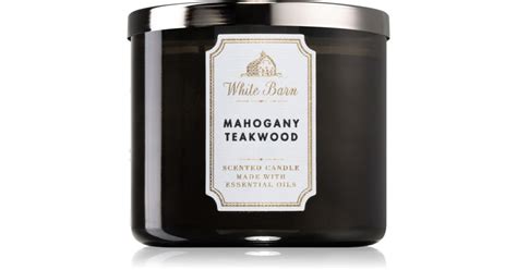 Bath Body Works White Barn Mahogany Teakwood Scented Candle Notino Ie