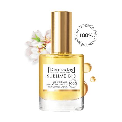 HUILE SECHE SUBLIME 50ML DERMACLAY Acheter Sur EtiketBio Eu