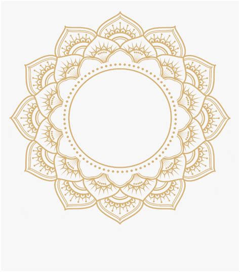 Mandala Gold Overlay Frame Gold Mandala Transparent Background