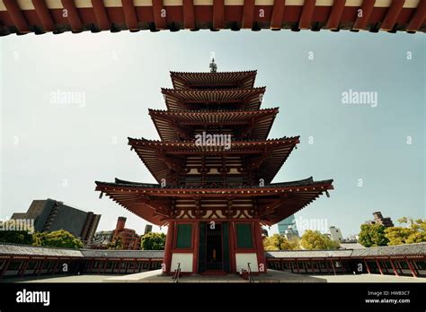 Shitennoji Temple In Osaka Japan Stock Photo Alamy