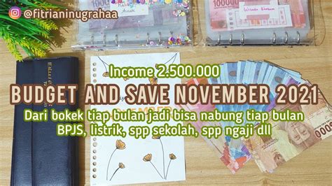 BUDGETING NOVEMBER 2021 CARA MENGATUR KEUANGAN RUMAH TANGGA 2 5 JUTA