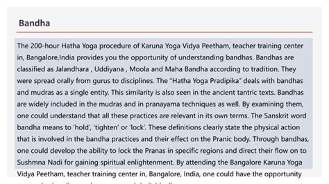 Yoga Bandha Pptx