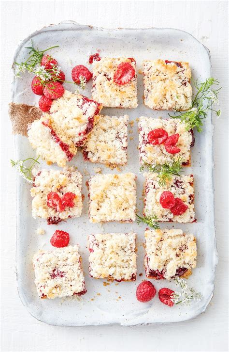 Raspberry Coconut Slice Recipe Fodmap Recipes Raspberry Coconut