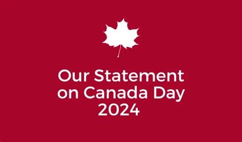 YMCA Canada 2024 Canada Day Statement | YMCA Canada