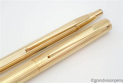 Vintage MONT BLANC Noblesse Fountain Pen & Ballpoint Set Rolled Gold ...