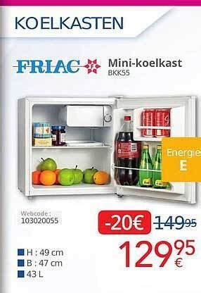 Friac Mini Koelkast Promotie Bij Eldi