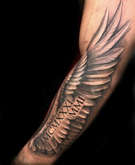 45++ Stunning Angel wing forearm tattoo ideas