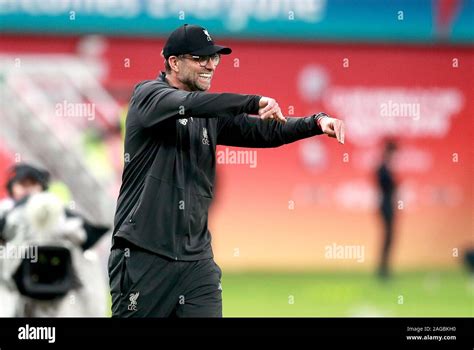 Liverpool Manager Jurgen Klopp Gestures On The Touchline During The Fifa Club World Cup Semi