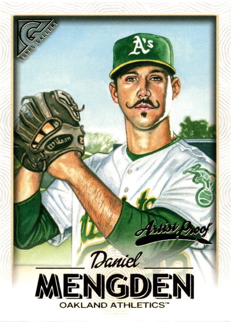 2018 Topps Gallery 49 Daniel Mengden Artist Proof Oakland Athletics EBay