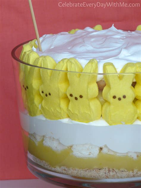 Delicious Lemon Trifle With Peeps Celebrate Every Day With Me