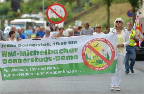 Protest Sturm Gegen Windkraft