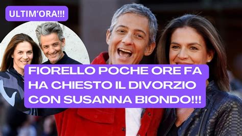 Ultimora Shock Fiorello Poche Ore Fa Ha Chiesto Il Divorzio Da